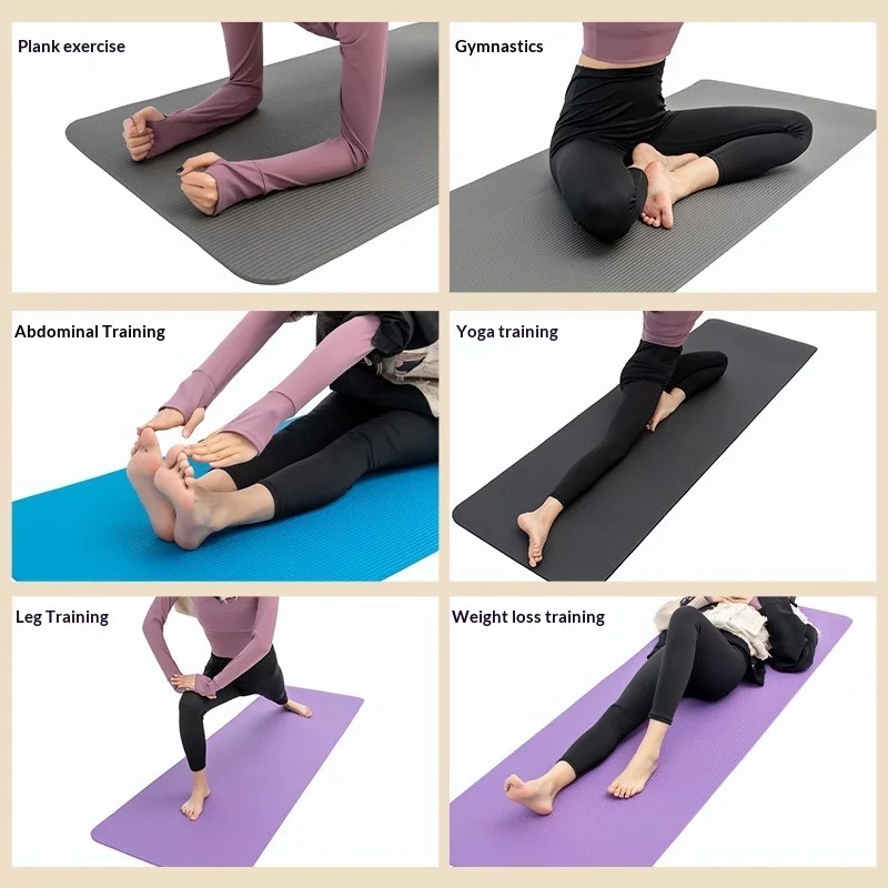Home Pilates Yoga - 특대형 논슬립 요가매트 충격흡수 초광폭 필라테스