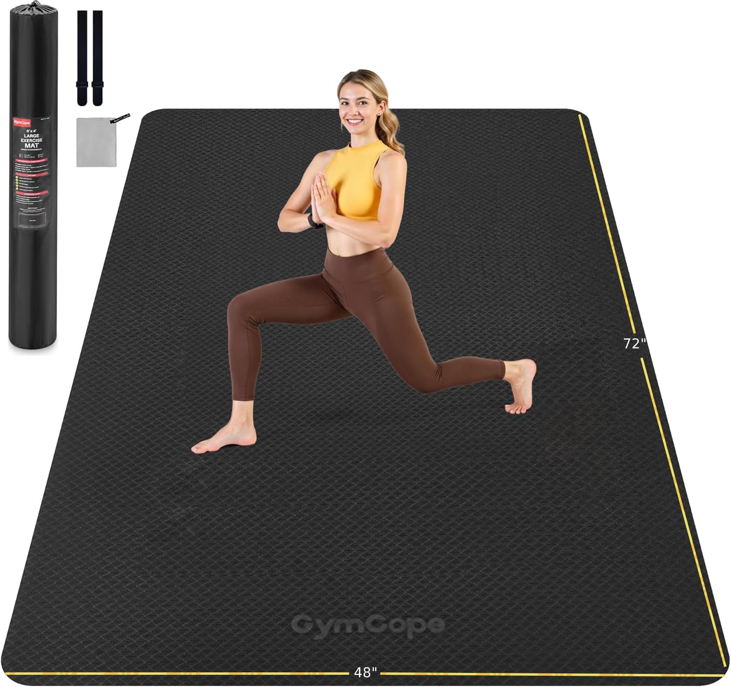 Pilates Yoga Or - 특대형 요가 매트 72x48 또는 78x57