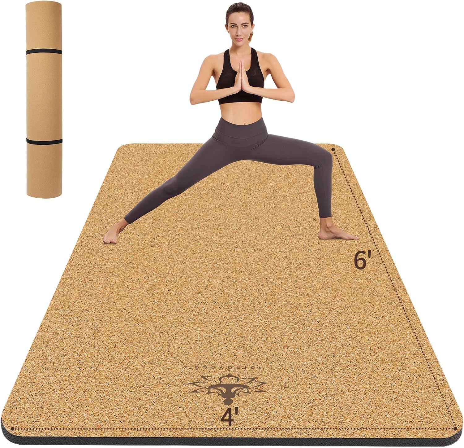 Pilates Yoga Or - 특대형 천연 코르크 요가 매트 78