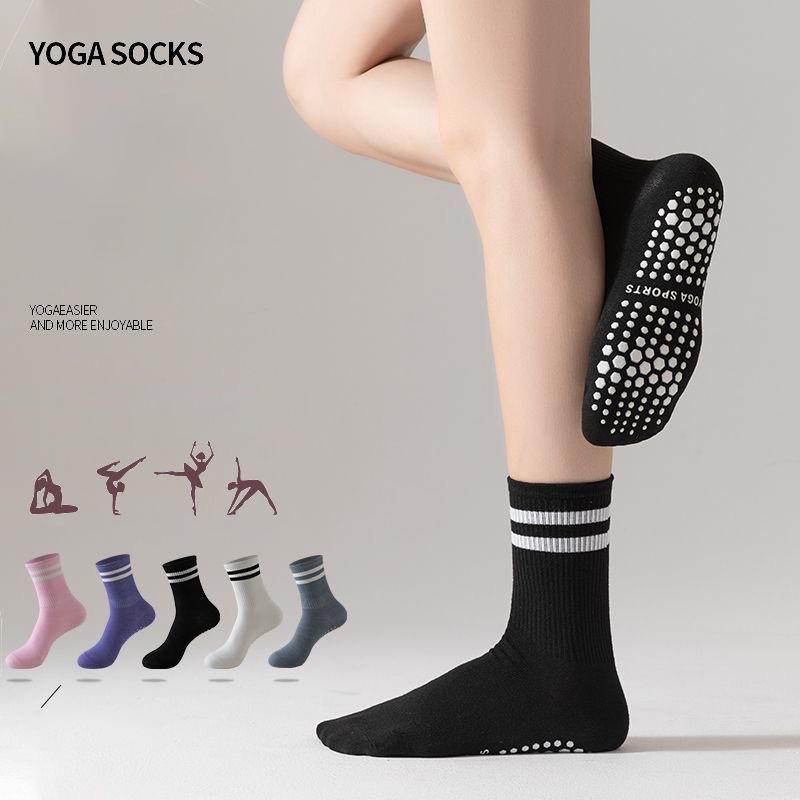 Medias Para Pilates Y Yoga - Dreamlikelin 1쌍 여성용 중간 길이 요가