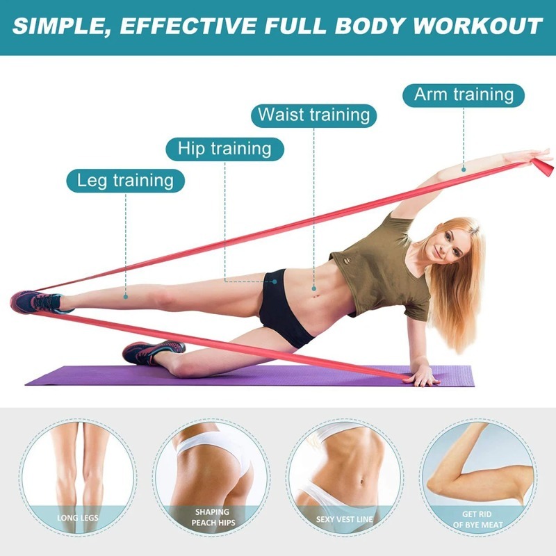 천연 라텍스 저항 밴드, 요가 필라테스 홈짐 피트니스  - Home Pilates Yoga 리뷰 및 가격