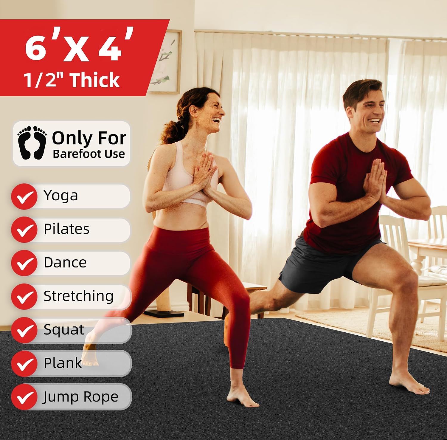 특대형 요가 매트 72x48 또는 78x57 14 12 - Pilates Yoga Or 리뷰 및 가격