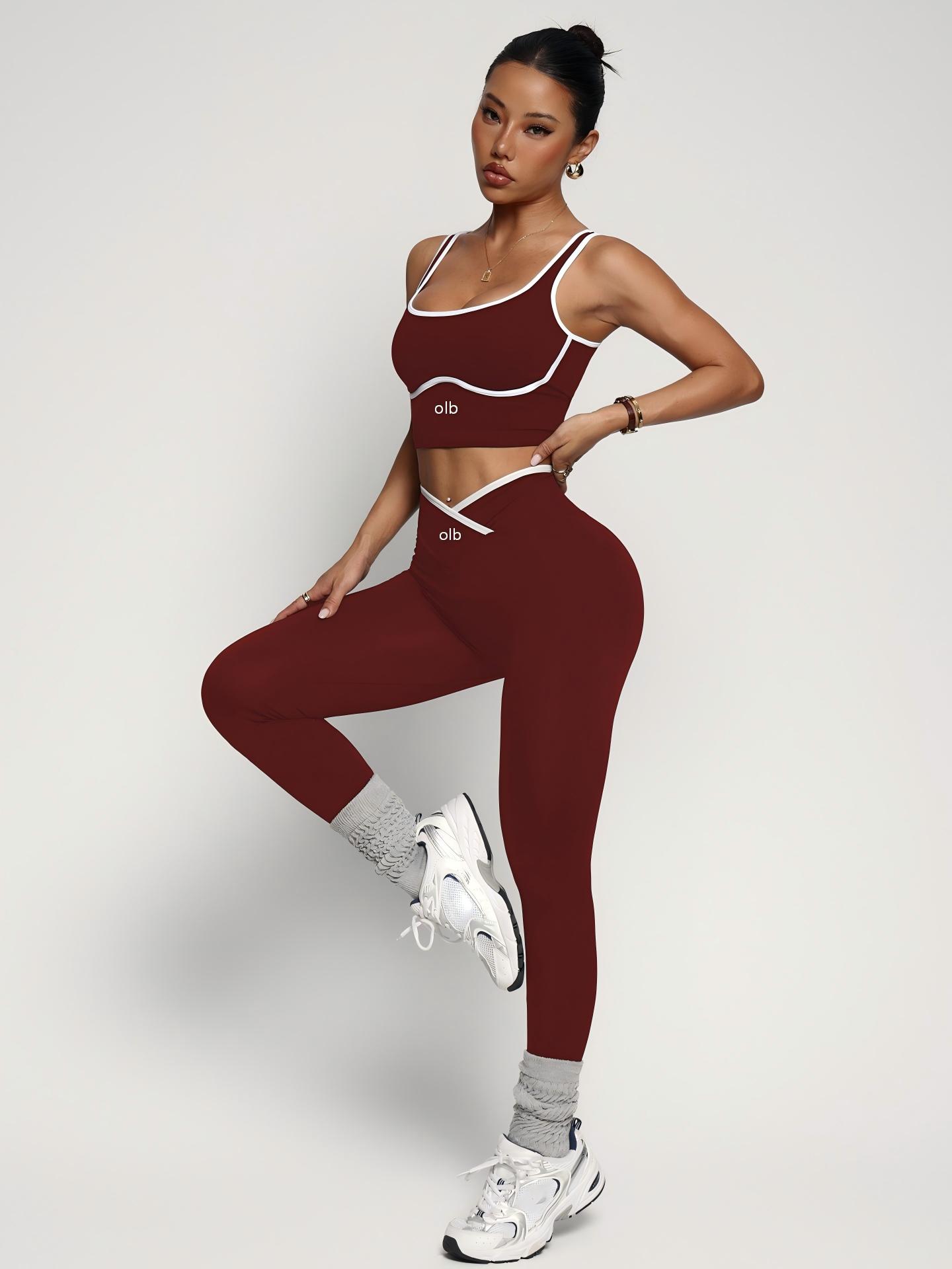 2피스 신상 스포츠 브라 베스트 팬츠 피트니스 슈트,  - Pilates Yoga Outfit 리뷰 및 가격