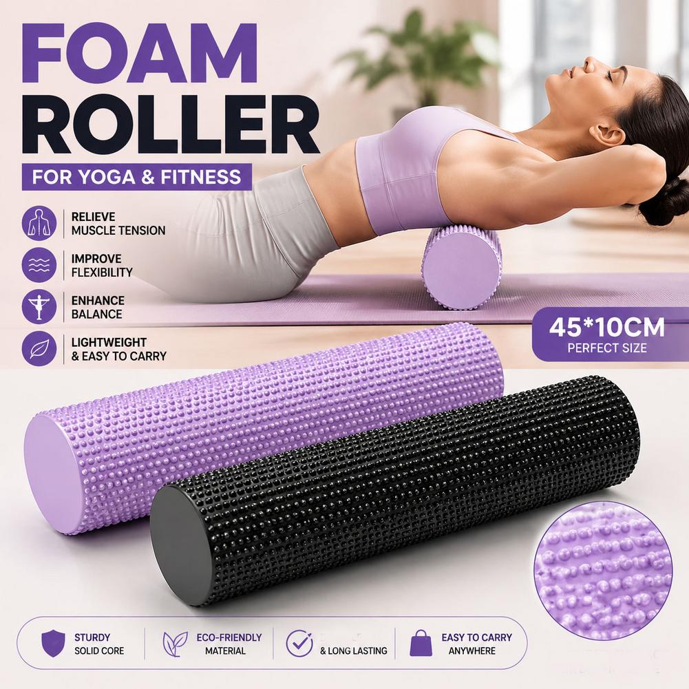 EVA 고밀도 요가 폼 롤러 45cm, 피트니스 근육  - Home Pilates Yoga 리뷰 및 가격
