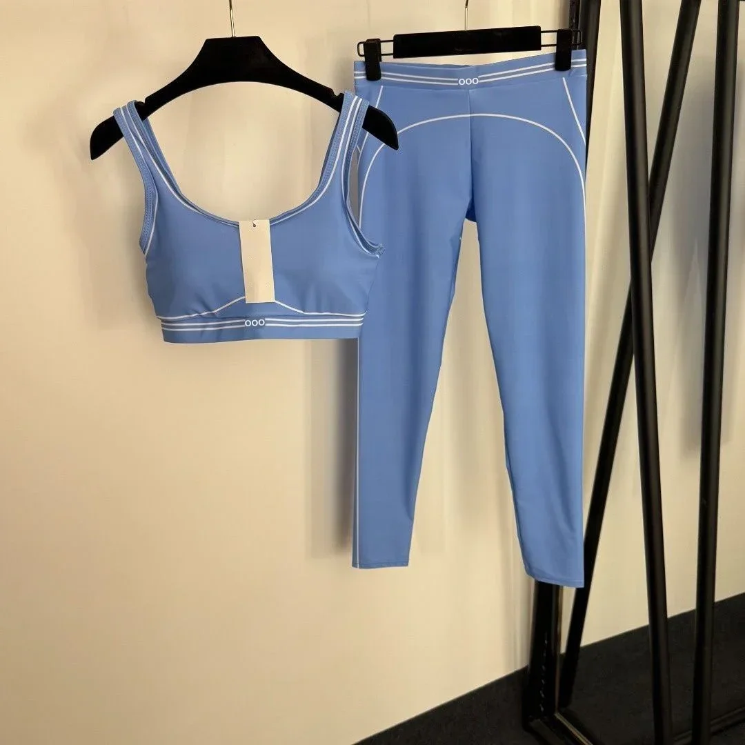 탱크탑과 바지 투피스 통기성 스트레치 캐주얼 러닝 스포 - Pilates Yoga Outfit 리뷰 및 가격