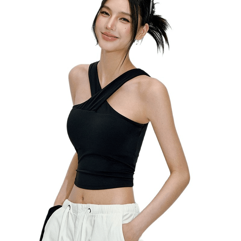 여성용 홀터 스포츠 조끼, 원피스 블랙 필라테스 피트니 - Pilates Yoga Or 리뷰 및 가격